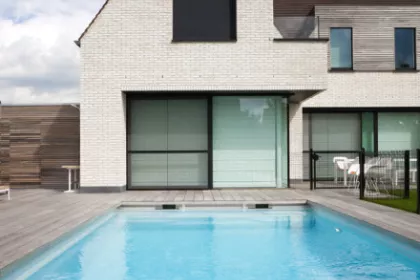 Bigger view of Monoblok zwembad met hoge waterstand skimmers
