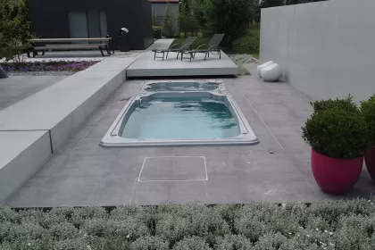 Bigger view of Swimspa Aquasport 19 DTfX met verschuifbare ClimaWorldCover