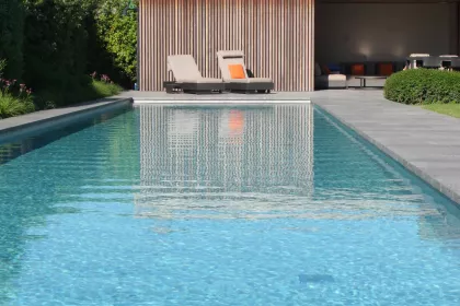 Bigger view of Bouwkundig zwembad met mozaïek tegels