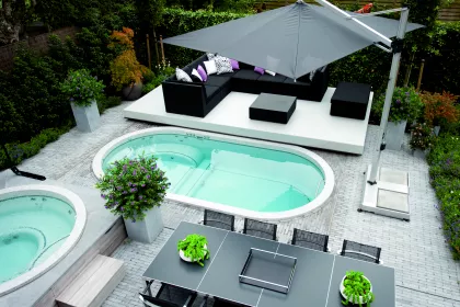 Bigger view of Mozaïek Swimspa met tegenstroomsysteem