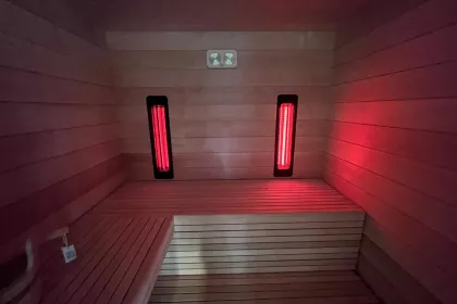 Bigger view of Sauna op maat met infraroodstralers