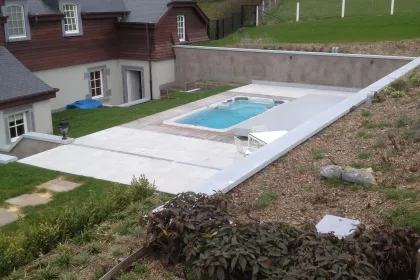 Bigger view of Tegenstroom Swimspa Aquatrainer 17fX met verschuifbaar terras