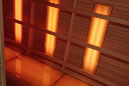 Bigger view of Strandhotel: Infraroodsauna met glazen bank