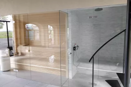 Bigger view of Sauna en hammam op maat in wellnessruimte